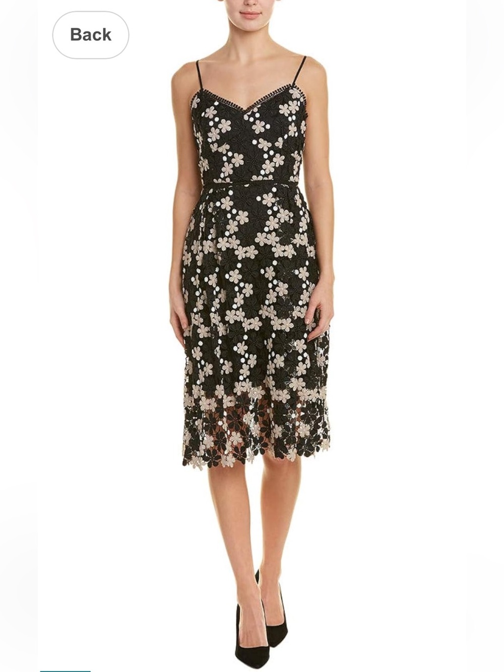 Shoshanna Basilica Spaghetti Strap Lace Dress size 2